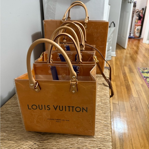 Glossy Orange Tote (long strap not included) - Picture 2 of 4